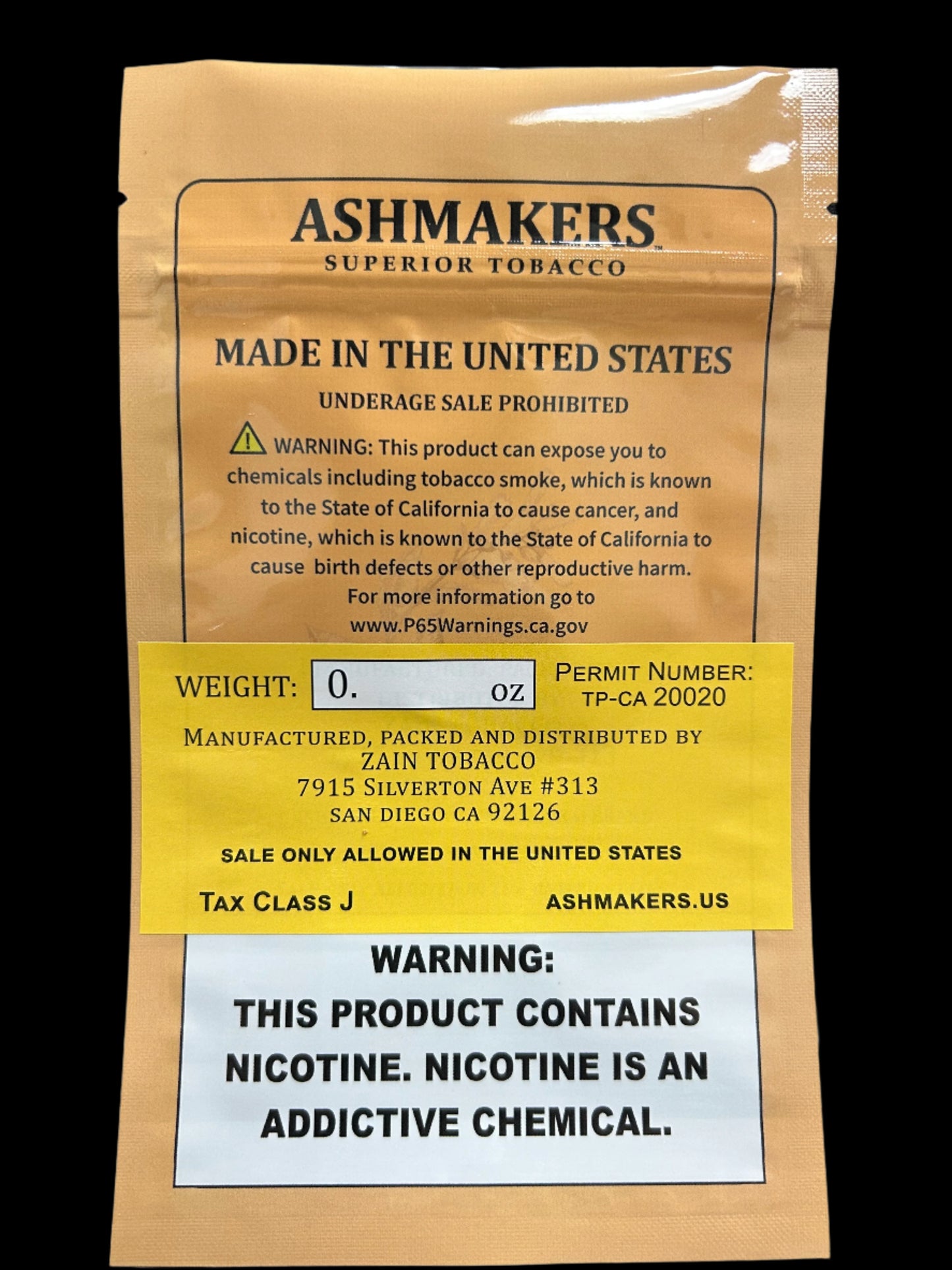AshMakers Blonde No9 Cigar Wrappers
