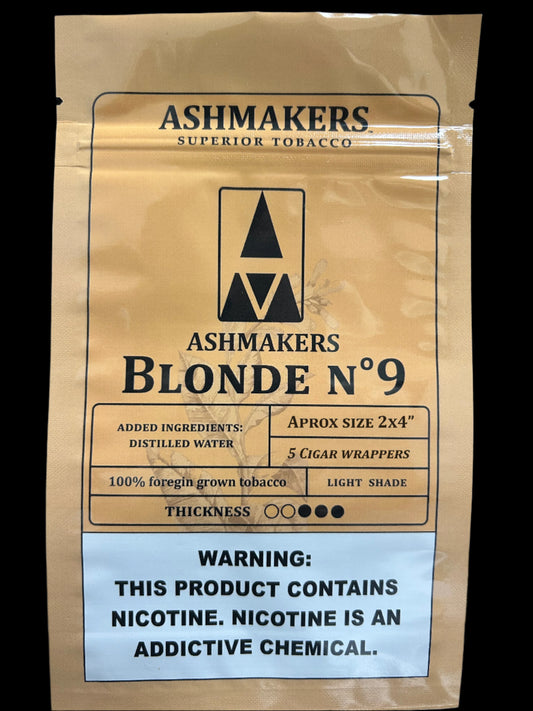 AshMakers Blonde No9 Cigar Wrappers