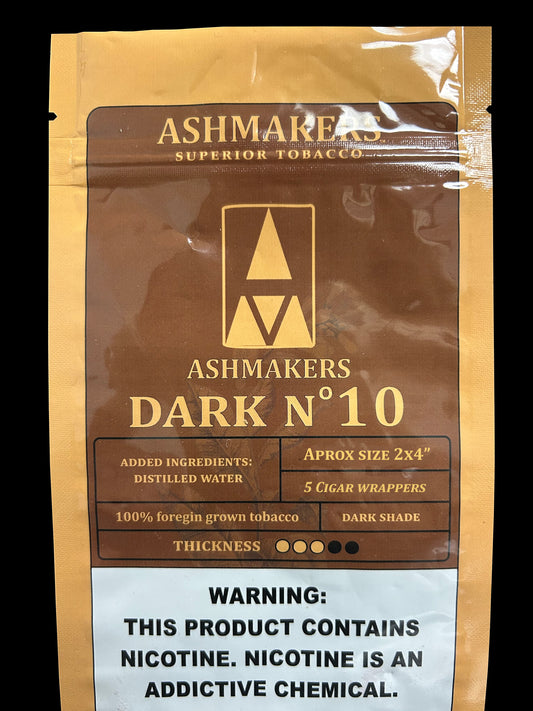 AshMakers Dark No10 Cigar Wraps